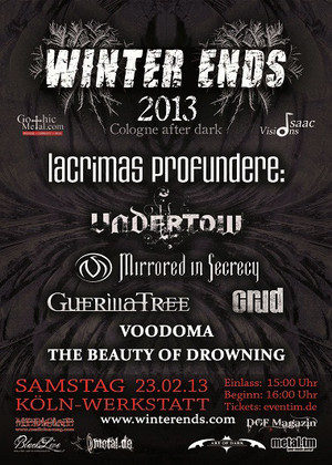 Preview : WINTER ENDS Festival in Köln will am 23.02. den Winter mit Dark Rock und Metal vertreiben